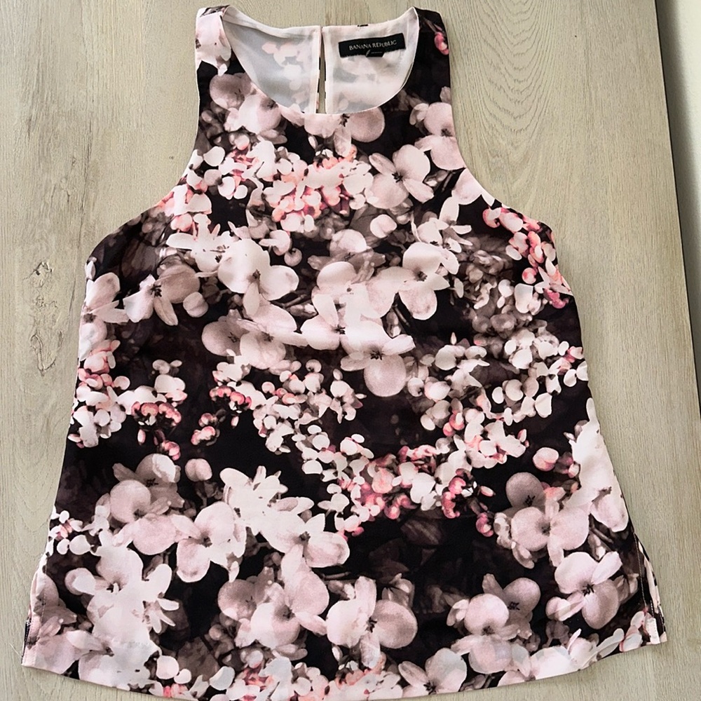 Banana Republic floral blouse